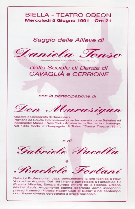 1991 - Voglia di Vincere <br> il calendario danzante012